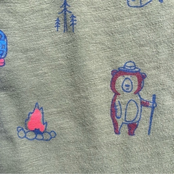 Carter’s green camping long sleeve shirt, size 5T - Picture 8 of 8
